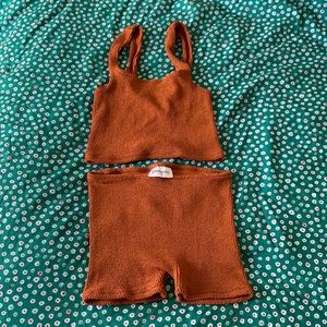 Youswim Verve Shorts Two-Piece in Umber